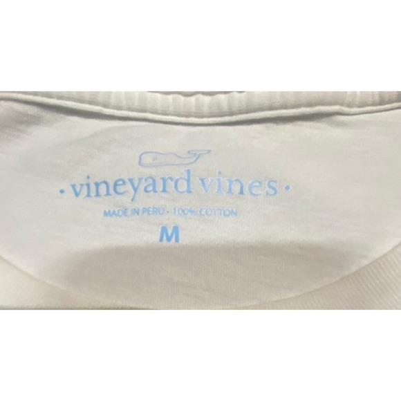 Vineyard Vines Mens White Tie Dye Whale Long Sleeve Pocket T-Shirt Size M - Picture 5 of 9